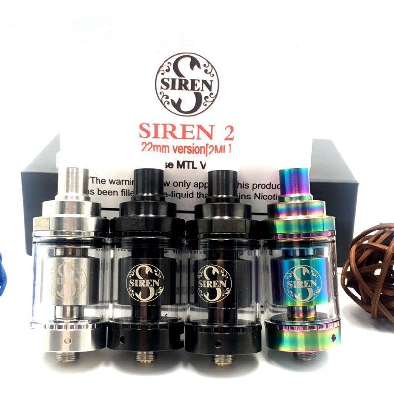 Siren 2 Gta Mtl Rta Rebuildable Tank Rdta 2ml 24mm 510thread In Stock Us Atomizer Airflow Adjustment Easy From Linpengshop 9 04 Dhgate Com