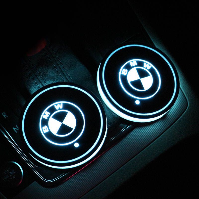 2019 Bmw E90 E46 E39 E60 F30 F10 F15 F16 X5 X6 Car Led Shiny Water Cup Pad Groove Mat Luminous Coasters Atmosphere Light From Yk Trading 12 07