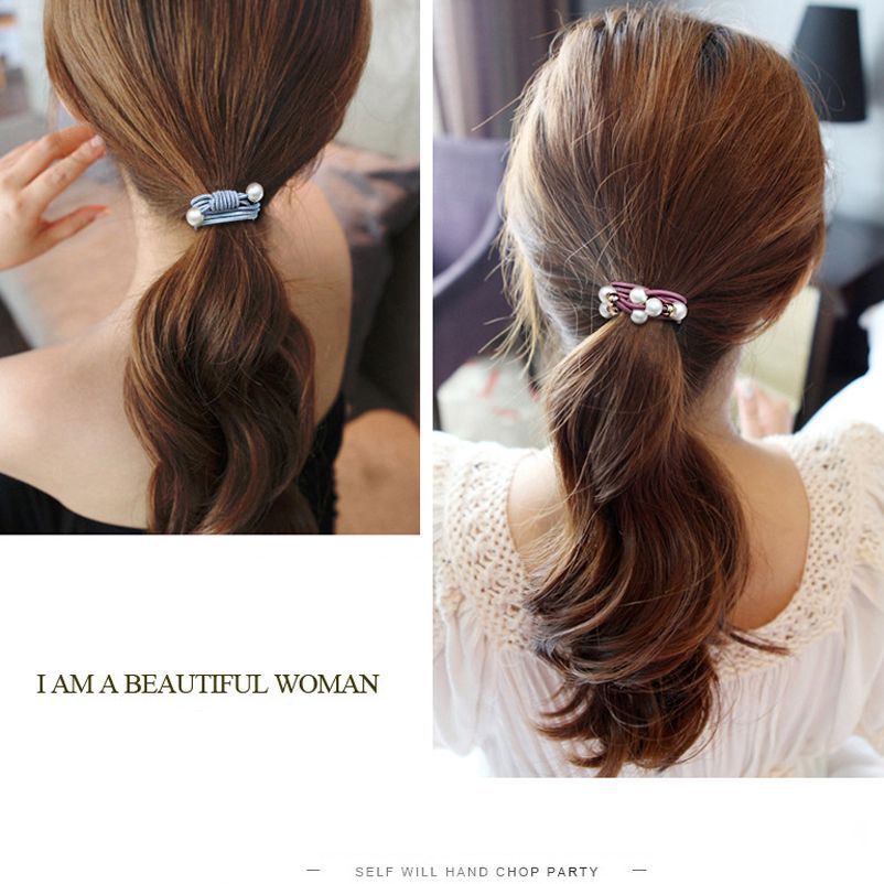 Baby Kids Girls Hair Band Ties Rope Ring Elastic Hairband Ponytail