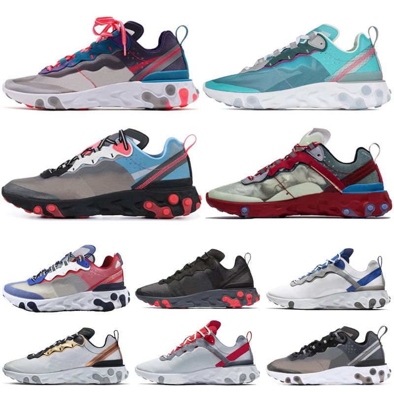nike react element 55 rouge bleu