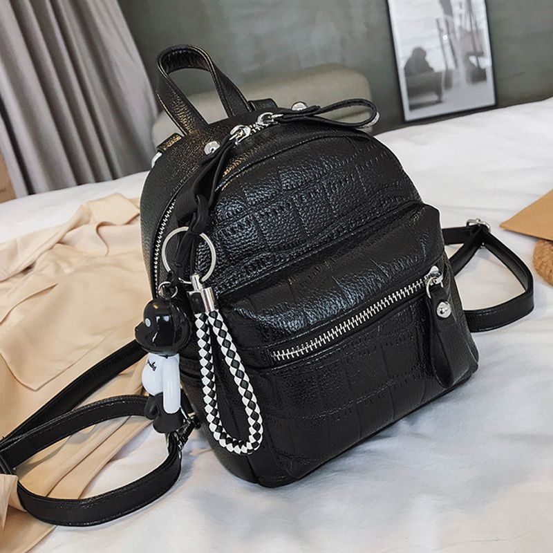 cute small black backpack