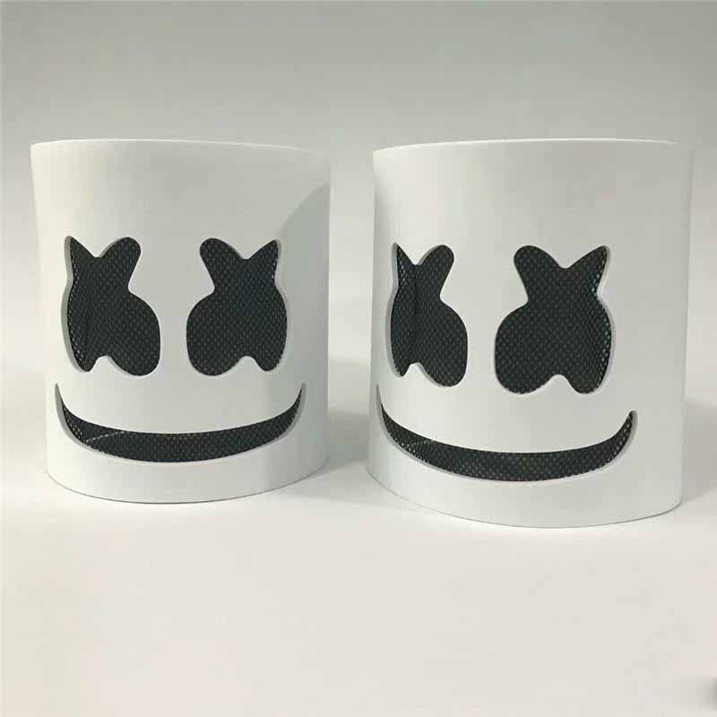 Grafico giratorio Tectónico DJ Marshmallow Mask Moda Fiesta de Halloween Night Club EVA Máscara blanca Adulto Cosplay Disfraz Casco Grafico giratorio Tectónico DJ Marshmallow Mask Moda Fiesta de Halloween Night Club EVA Máscara blanca Adulto Cosplay Disfraz Casco