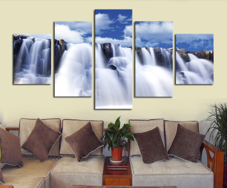2020 Modern Canvas Moraine Waterfall Wall Art The Picture For Home Decoration Artwork For Wall Decor From Weddingdesigh 12 16 Dhgate Com