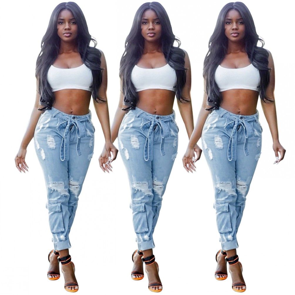 light blue ripped jeans girls
