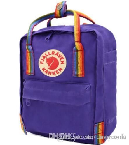 kanken backpack purple rainbow