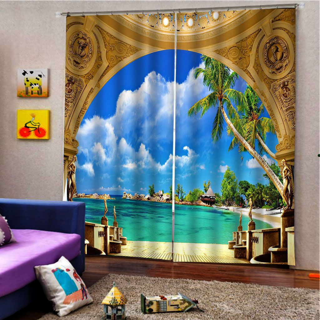 Download Cortinas murales de playa Free