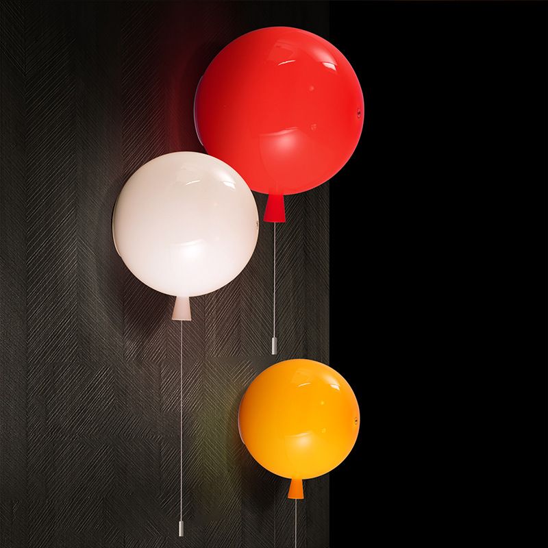 Modern Colorful Balloon Wall Sconce Light Art Lamp Kid's Home Decor Lighting 