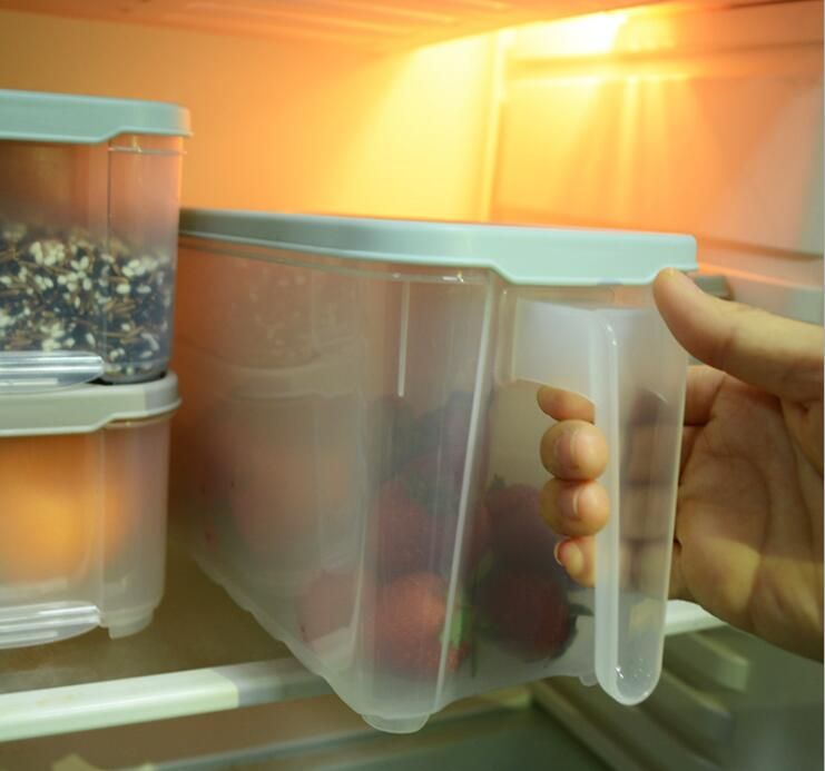 Storage Baskets With The Handle Crisper Basket Refrigerator Food