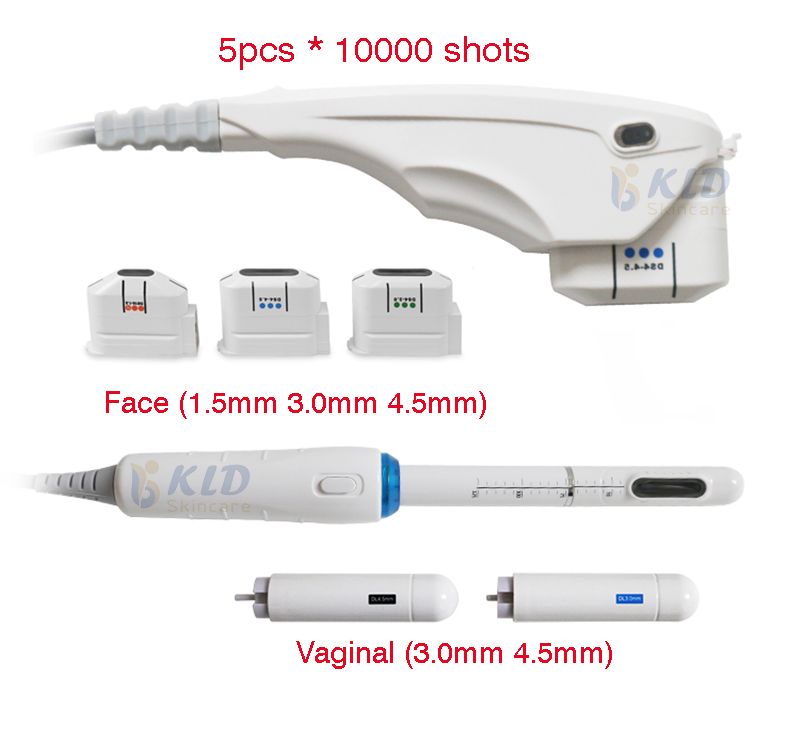 Vijf cartridges voor gezicht