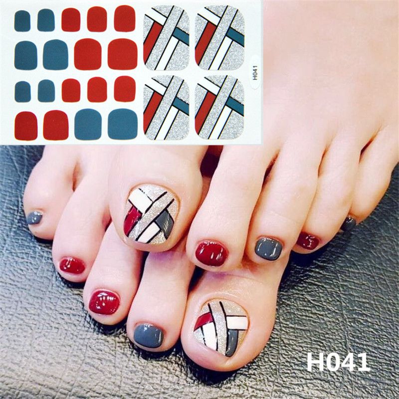 toe nail design stickers
