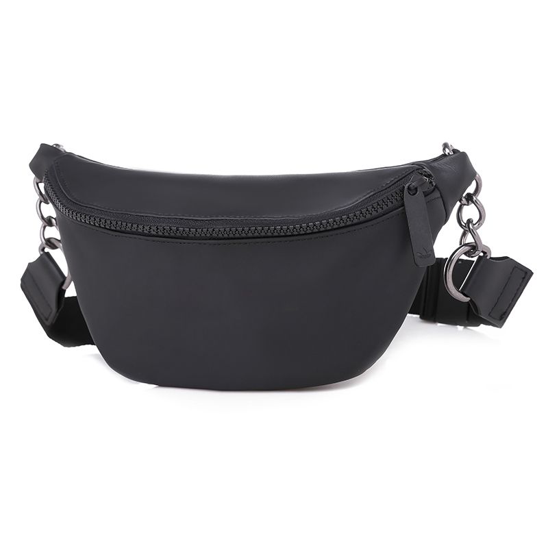 Unisex Messenger Man Bag Shoulder Bag In Genuine Quality Black Leather Satchel