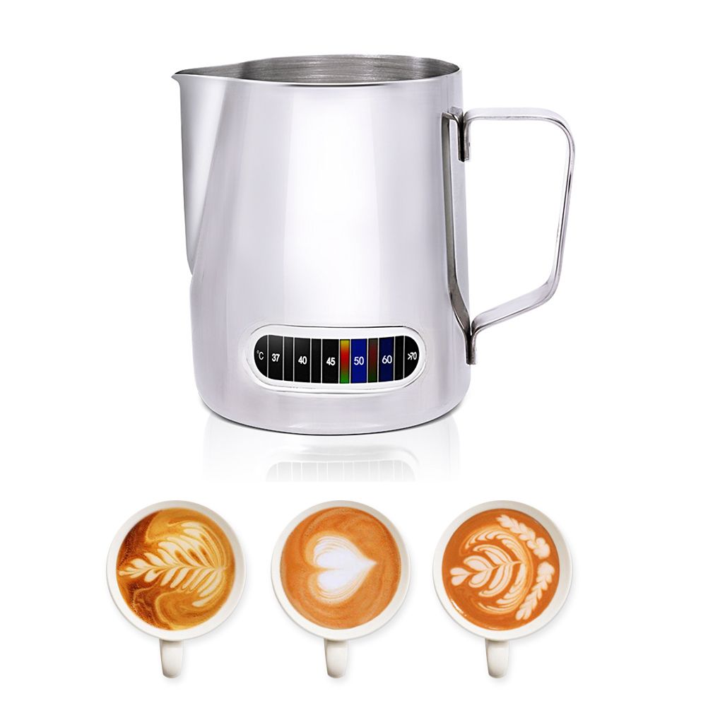 Compra Acero Inoxidable Jarra De Leche 0.6L Espumejea Pitcher Tire Copa  Café De La Flor De La Leche Vaporizador Latte Art Espuma De Leche De  Herramientas Cappuccino Barato | Entrega Rápida Y