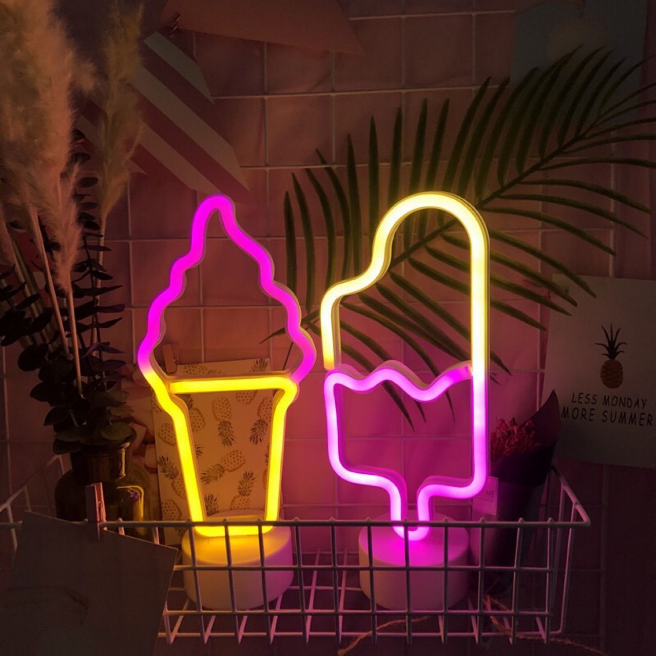2021 ice cream neon sign table lamp led