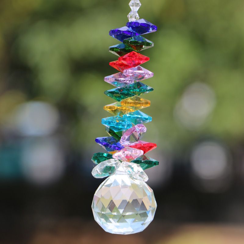2021 Glass Crystal Suncatcher Ball Pendant Chandelier Part Prism