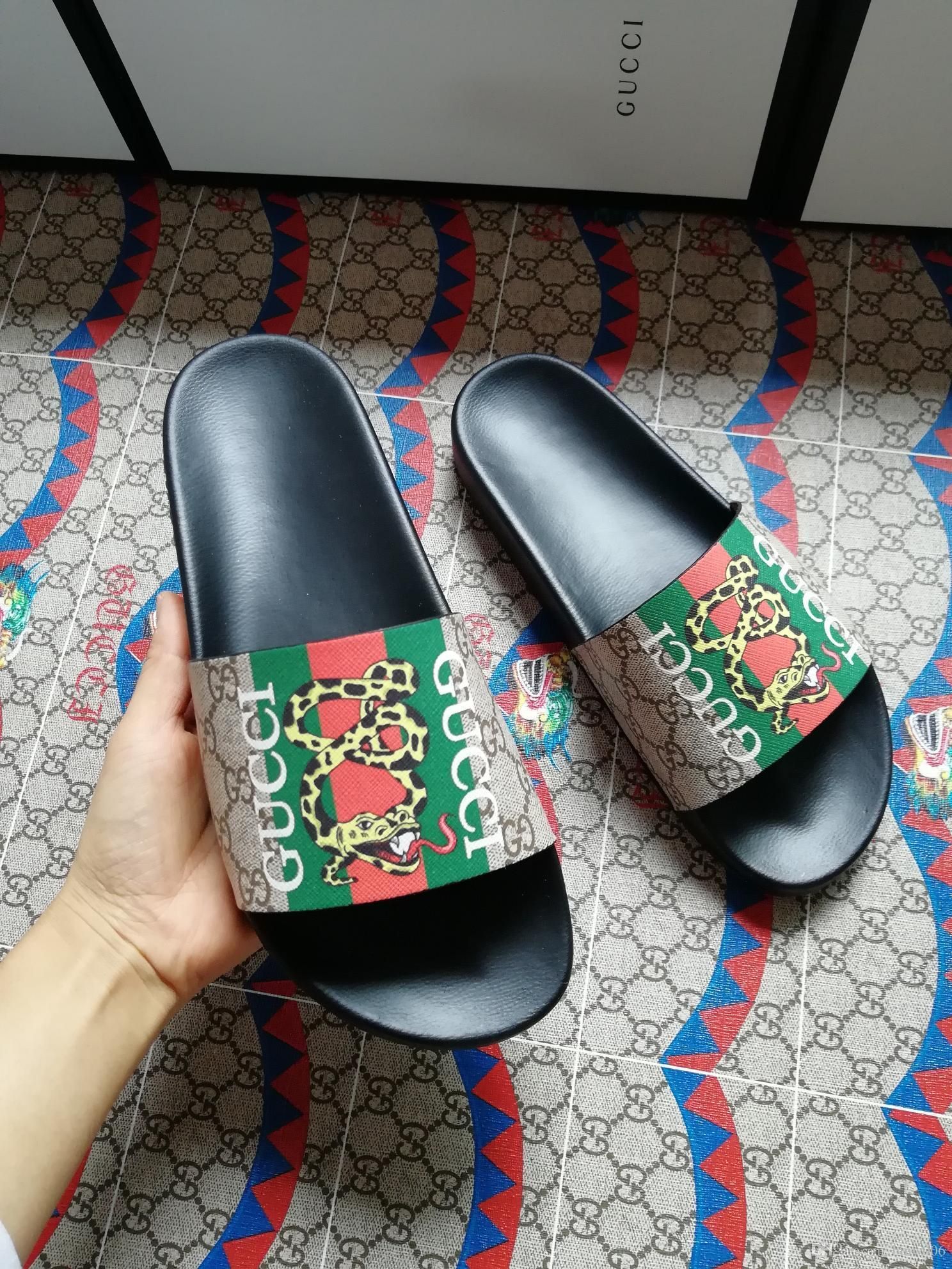 tiger gucci flip flops