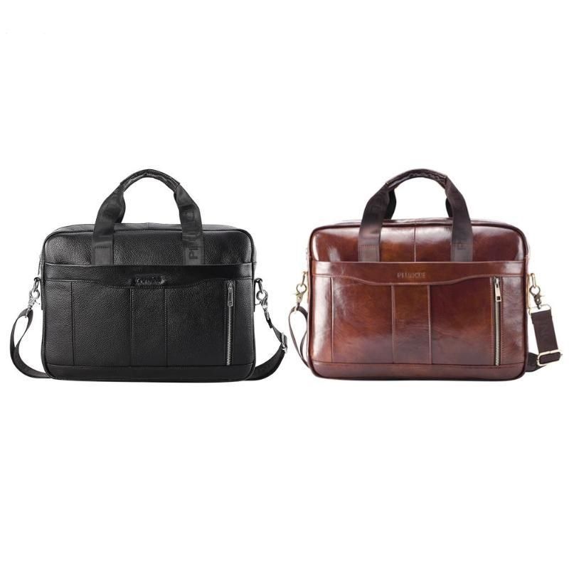pure leather business bags