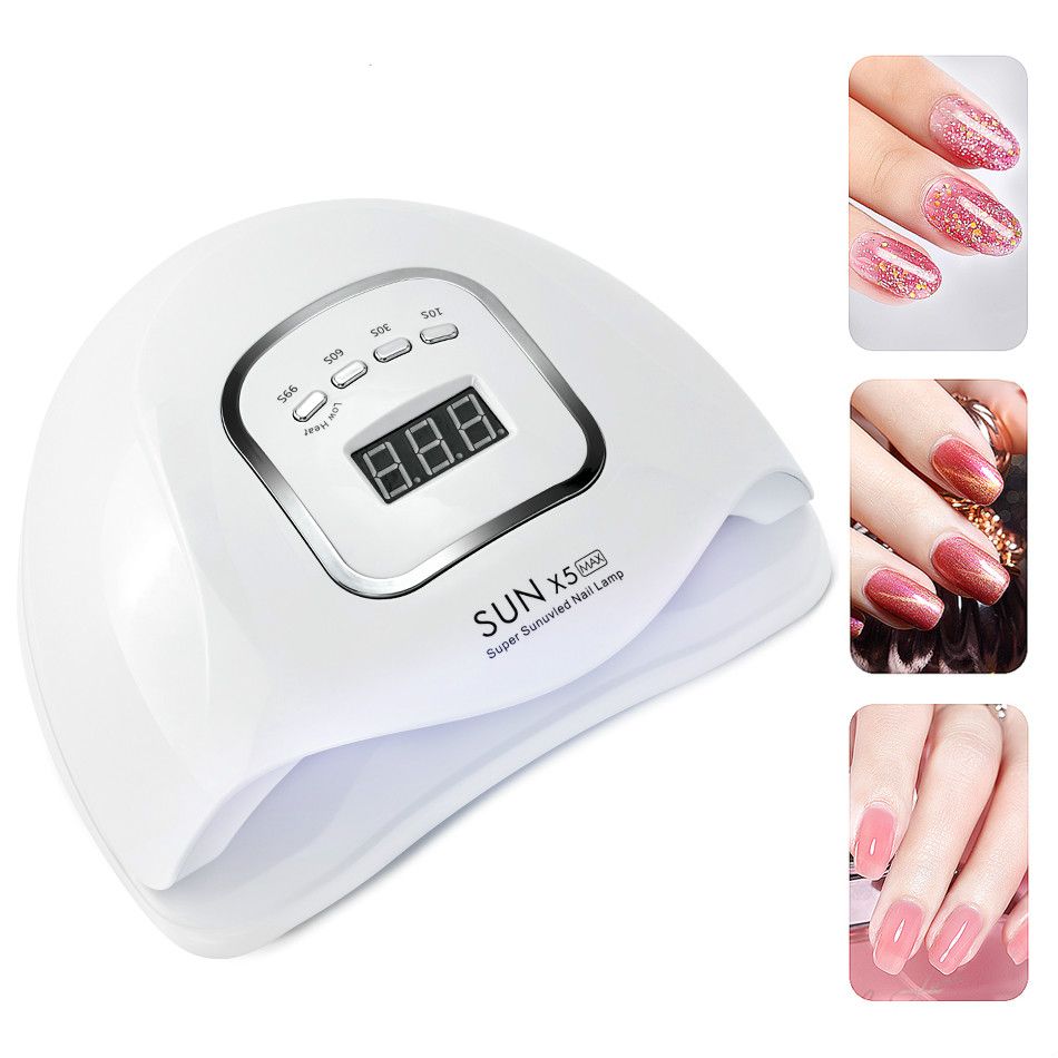 2020 SUN 5X MAX UV LED Lamp Manicure 120W Nail Dryer For All Nail Gel Polish Ice Lamp With LCD
