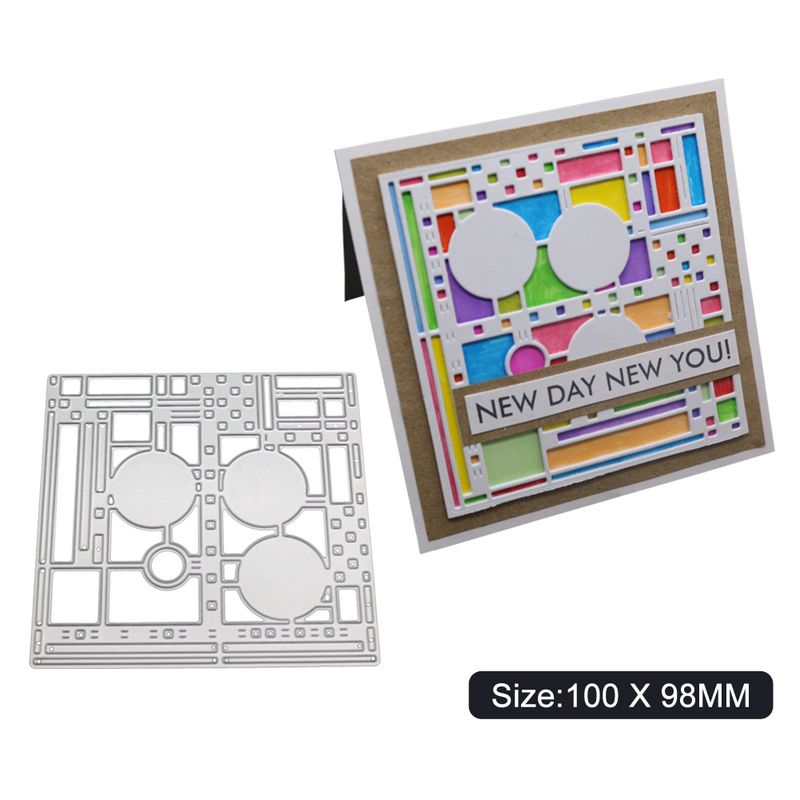 Circle Square Frames Metal Cutting Dies Scrapbooking Embossing DIY Stencil Craft