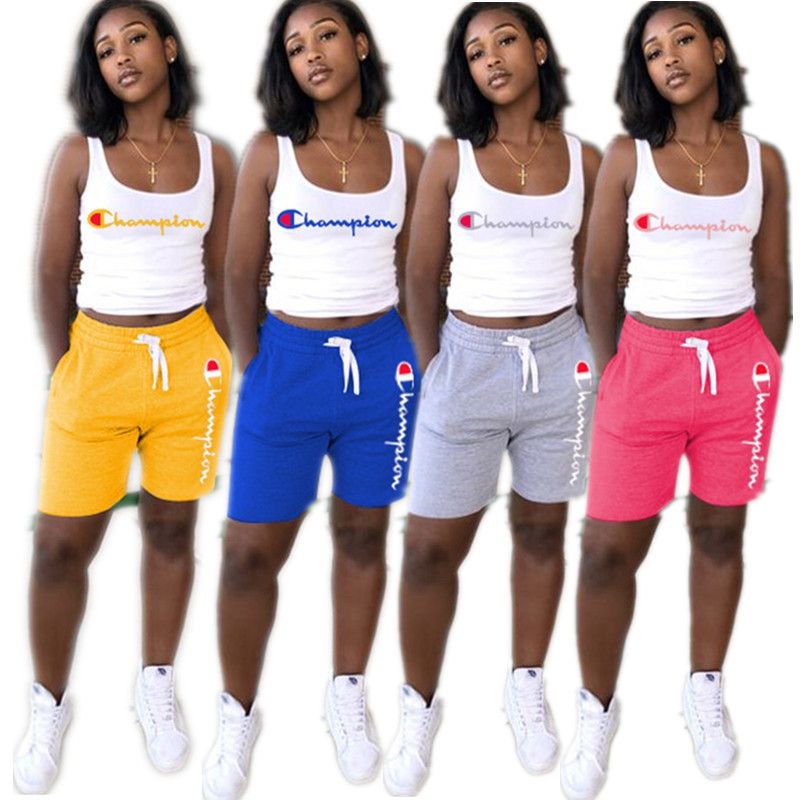 champion shorts set for women's