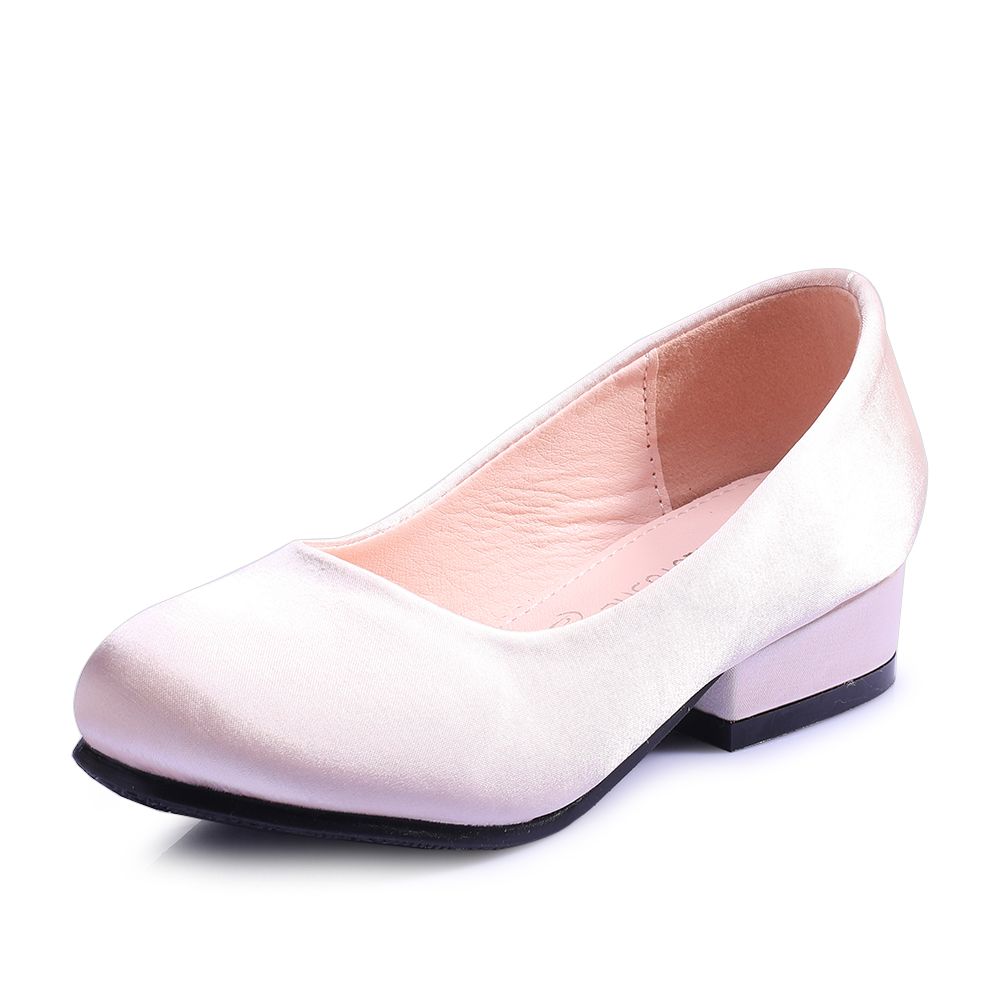 Compra Tacones De Satén Para Niñas Pequeñas 9 M 4 Años / Niños Pequeños 4 7  Años / Niños Grandes 7 Años O Más Zapatos De Niña De Las Flores / Tacones