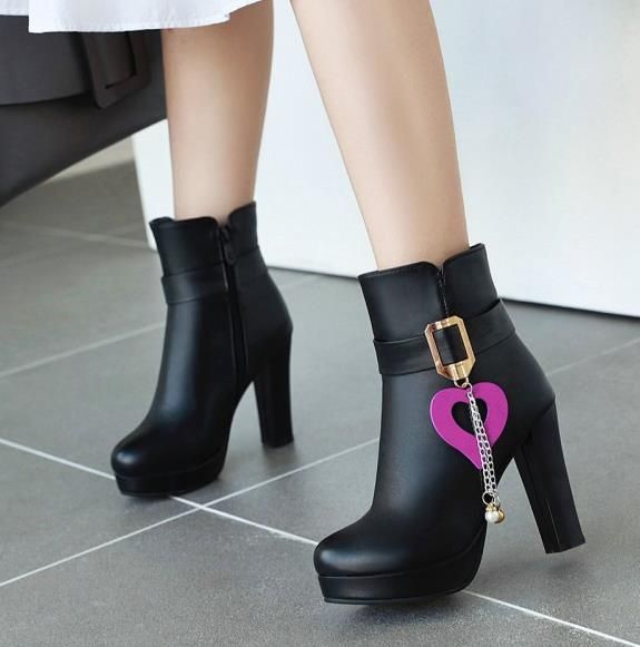 small high heel boots