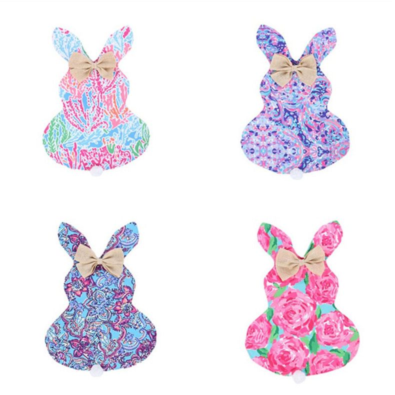 Compre 46 42cm Lilly Jardin Pascua Bandera Conejito De Peluche