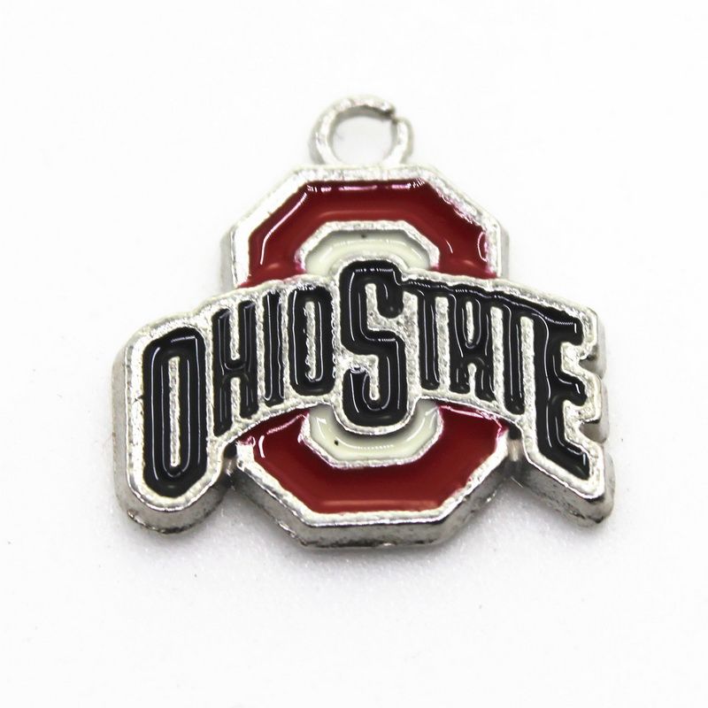 2020 NCAA Team Ohio State Buckeyes Sports Dangle Charms DIY Bracelet
