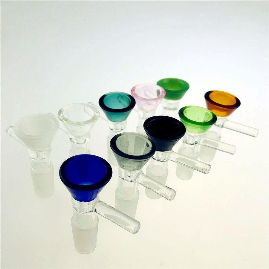 2020 Thick Bowl Piece For Glass Bong Slides Funnel Bowls Pipes 5mm