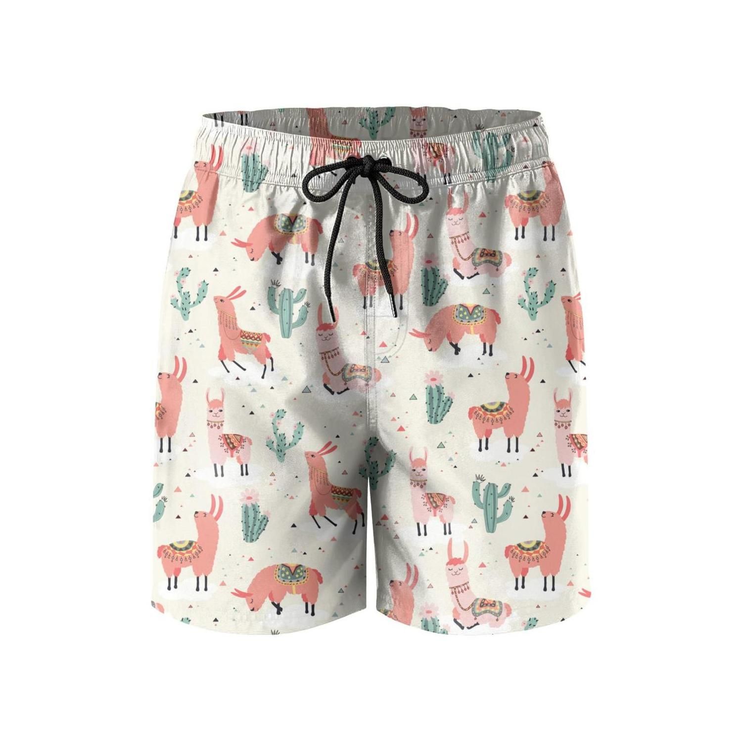 llama swim trunks