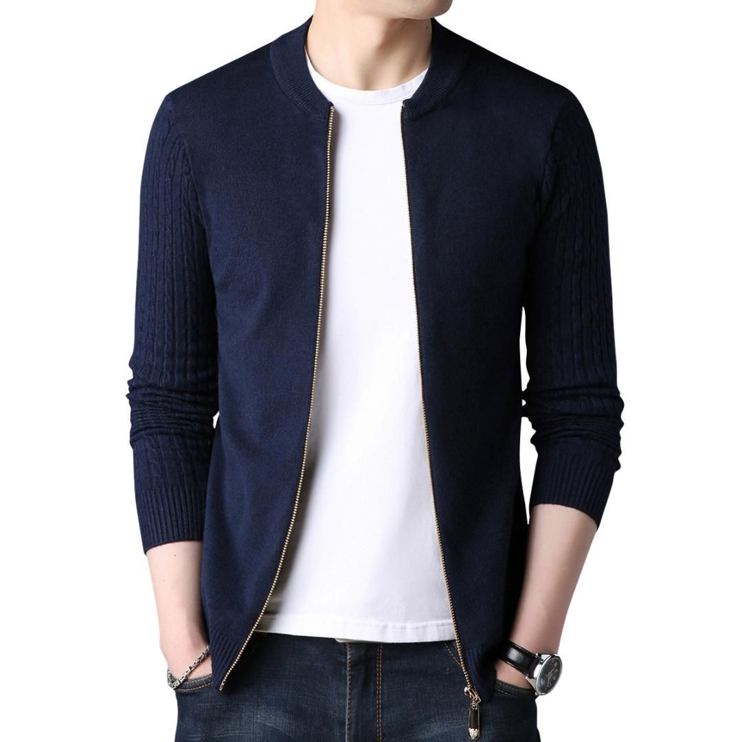 thin black cardigan sweater
