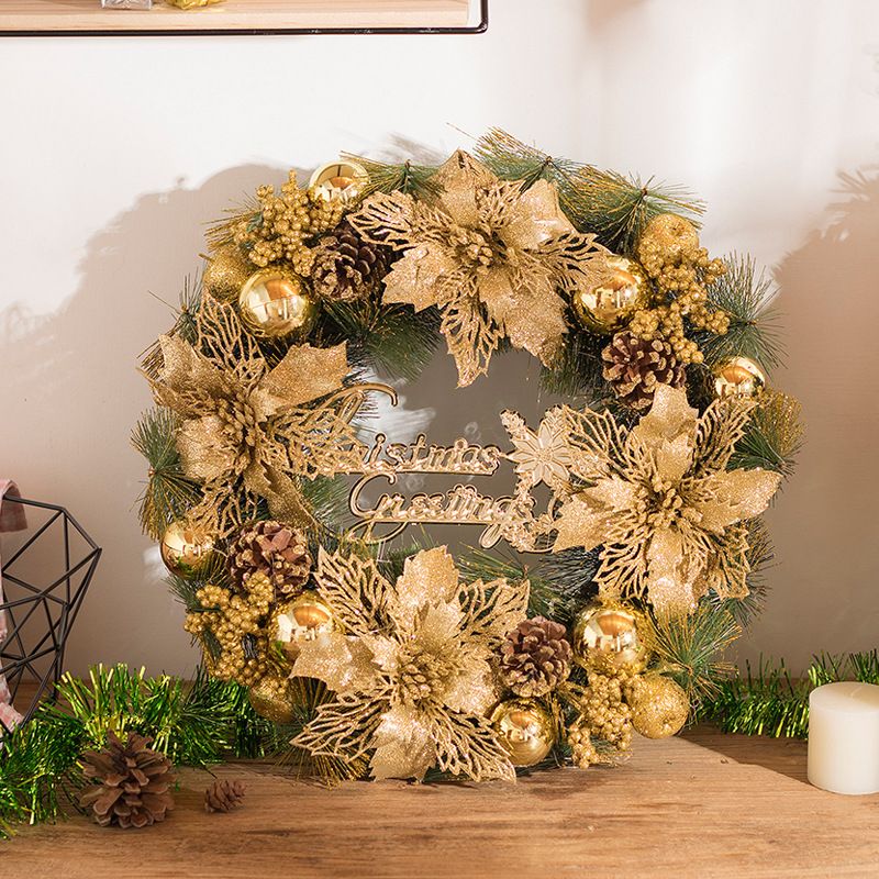 Guirlanda De Natal De Ouro Decorações De Luxo Para A Festa De Aniversário Da Noite de Guirlanda De Natal De Ouro Decorações De Luxo Para A Festa De Aniversário Da Noite de