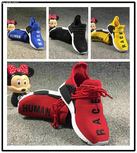 Adidas NMD Pharrell Williams Human Race Bi Niños Niños Zapatos Deportivos Al Aire Libre Niñas Y Niños Zapatos Para Correr Negro Amarillo Rojo Calzado Para Niños Pequeños De 69,62 | DHgate