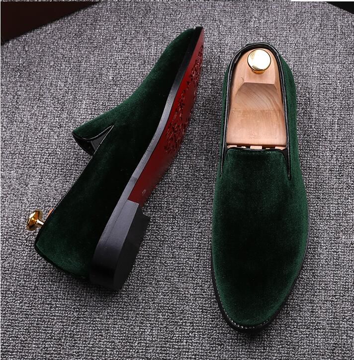 Mocasines verdes hombre Clearance