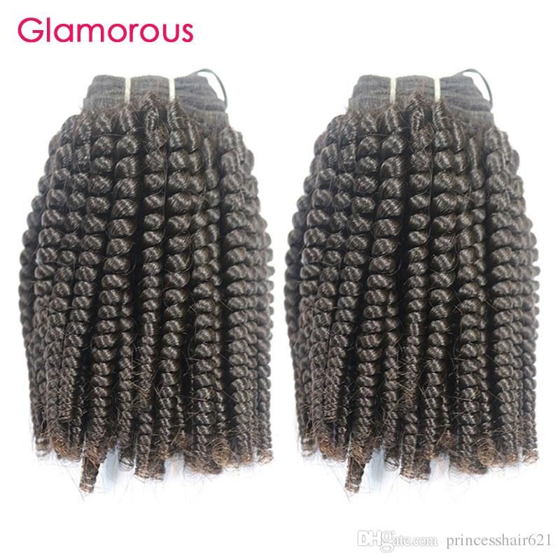 Glamorous Cambodian Kinky Curly Hair Weave Most Popular Peruvian