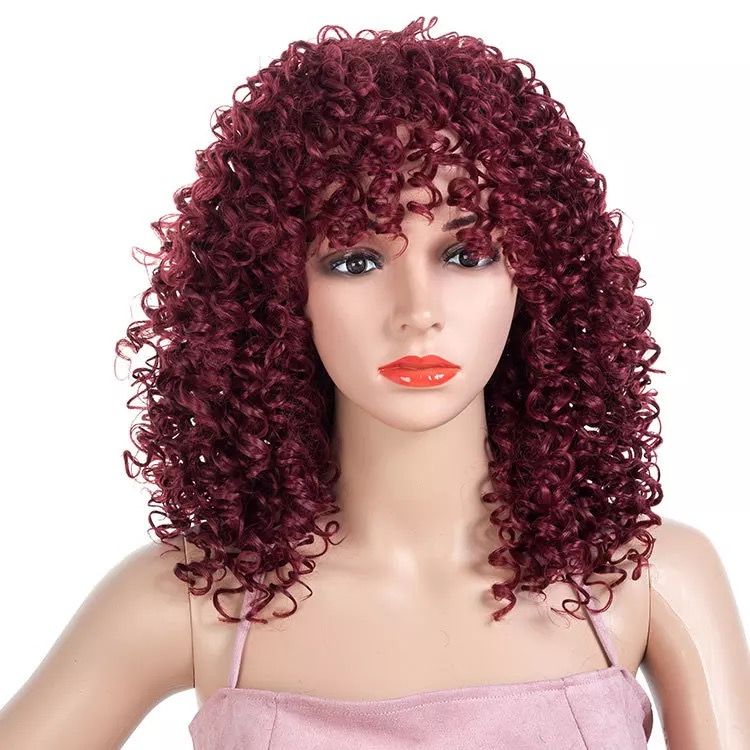 natural red afro wig
