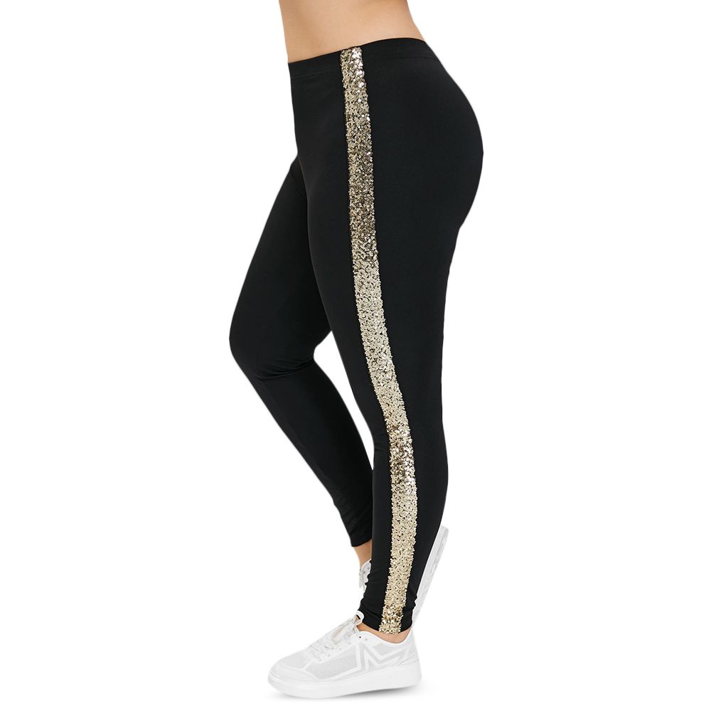 plus size sequin pants