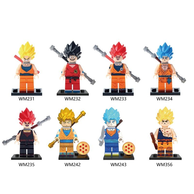 mini Figures Dragon Ball Z minifigs Son Gohan Goku Vegeta Master Roshi Violett Krillin Building Blcoks mini Figures Dragon Ball Z minifigs Son Gohan Goku Vegeta Master Roshi Violett Krillin Building Blcoks