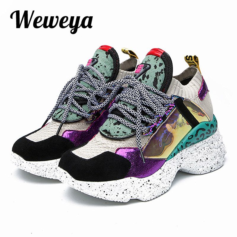 chunky sneakers vegan