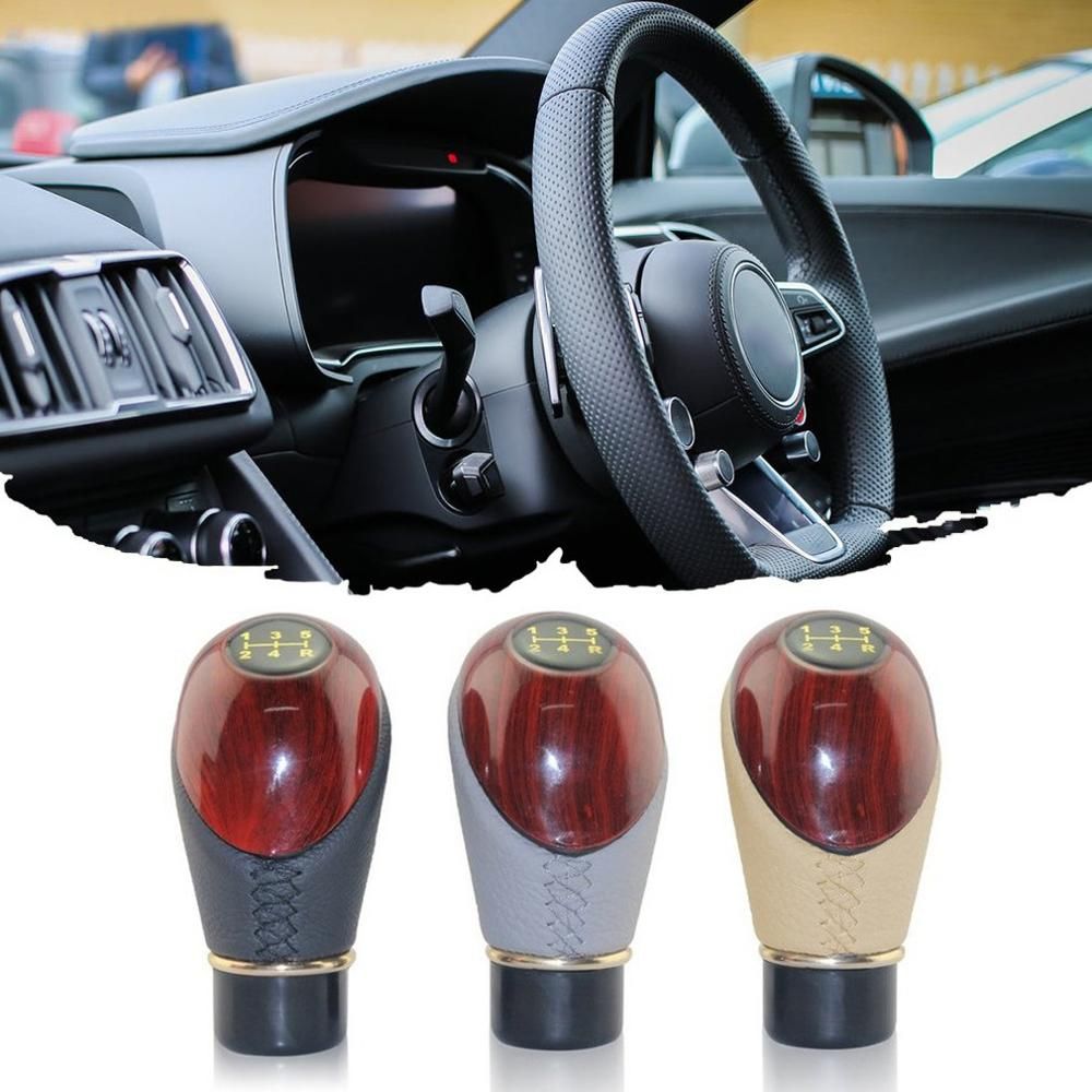Car Mahogany Stall Head Full Mahogany Universal Gear Shifter Head Row Modified Interior Boutique Gear Lever Knobs Nice Shift Knobs From Miniputao