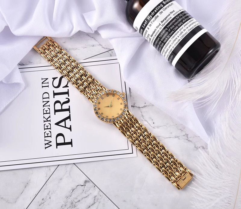 Top Fashion Ladies Diamond Watch Golden Rose Gold Chain Circular Steel Band Quartz Core Dresses And Leisure Jewelry Sales Buy Online Watches Watches Buy Online From Kikixin 25 89 Dhgate Com