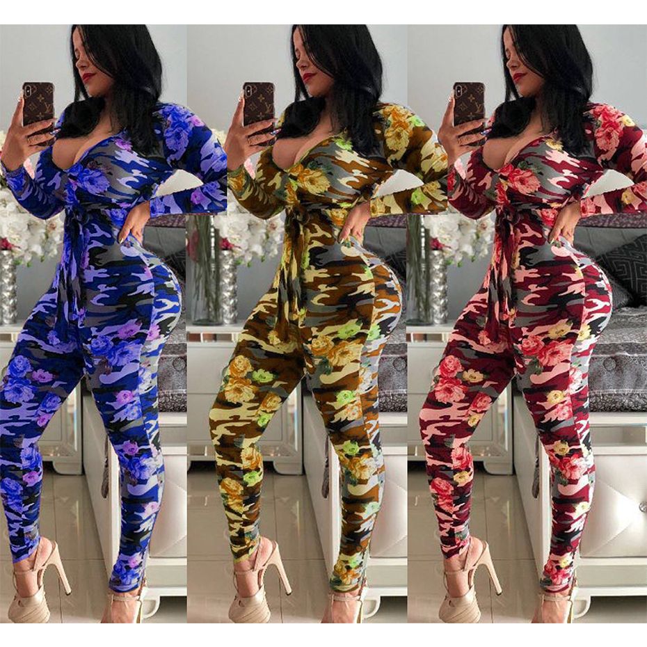 one piece camouflage jumpsuit