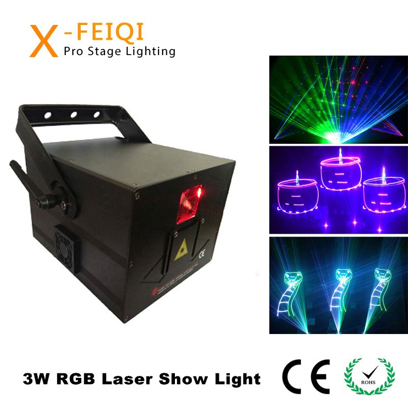 3W 3000MW diode rgb animation beam laser light show performance ilda laser  equipment danceroom night club