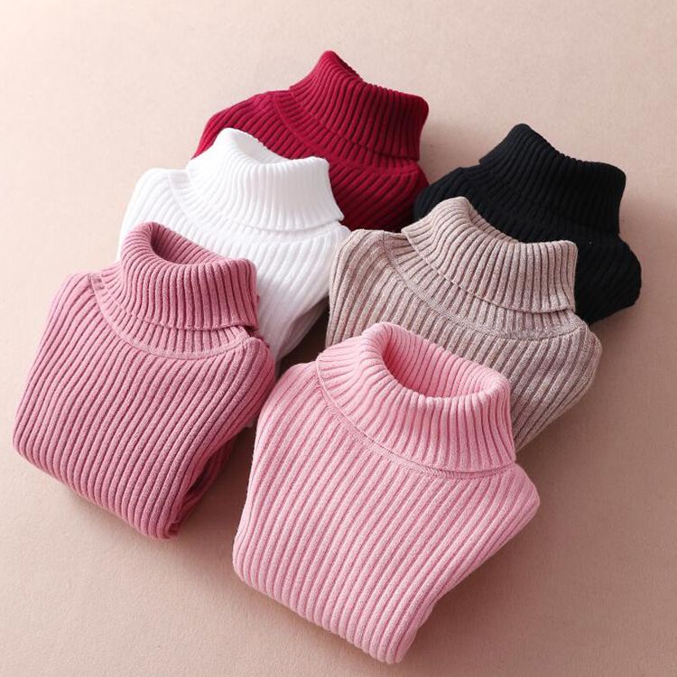Childrens Clothing Boys And Girls Sweater Autumn And Winter Fit Middle And Big Bottoming Shirt High Neck Thickened From Luckynana 58 3 Dhgate Com