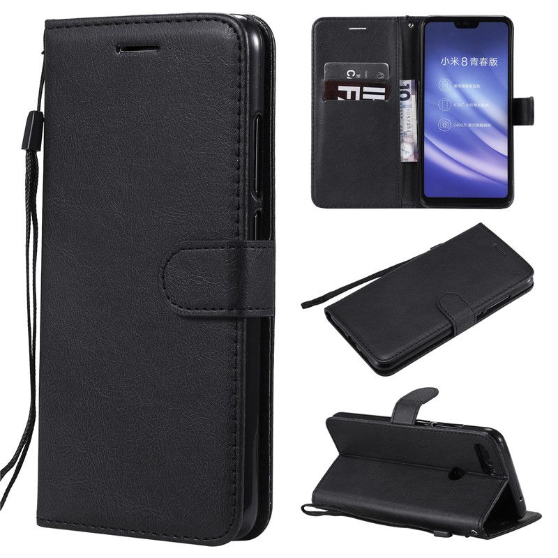 Venda Por Atacado De BRAND Para Xiaomi Mi 8 Lite Celular Capas Flip Capa  Carteira Carrinho Pure Color PU Couro Mobile Bags Coque Bundas Modernos E  De Baixo Preço| DHgate.Com