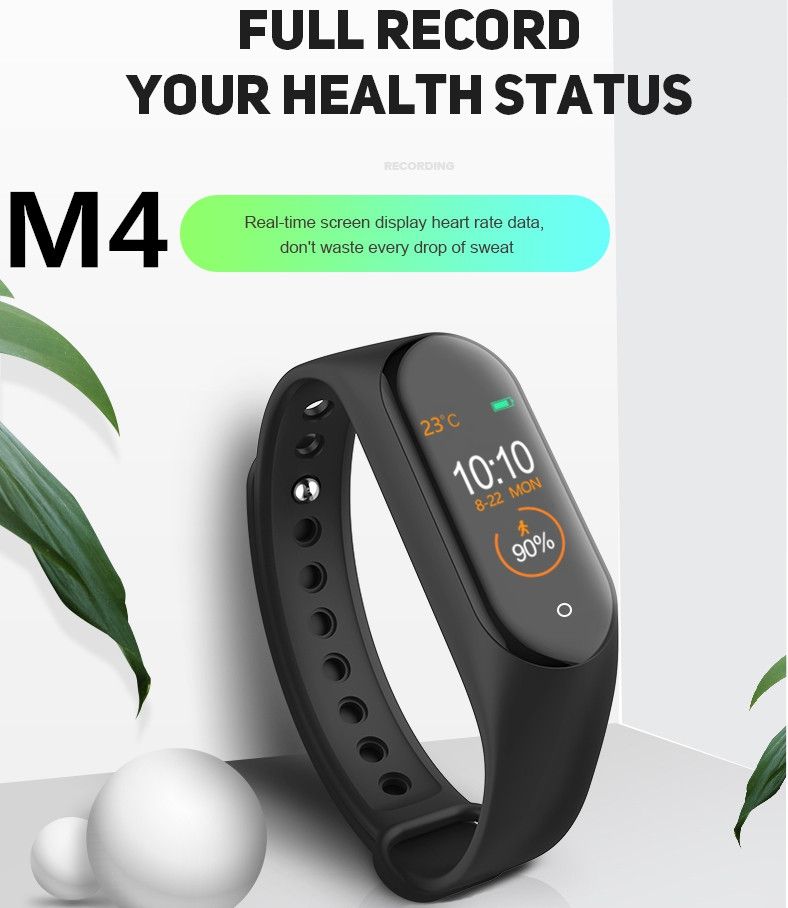 M4 Smart Bracelet Fitness Tracker PK Mi 