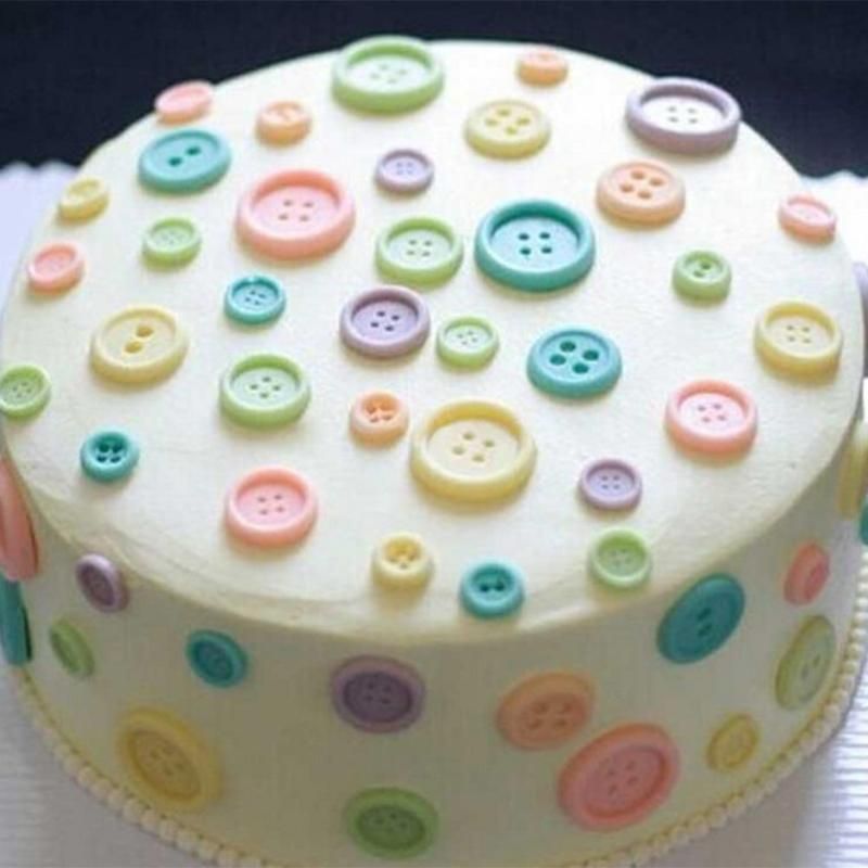 Molde de silicona para tartas o bombones con forma de botones