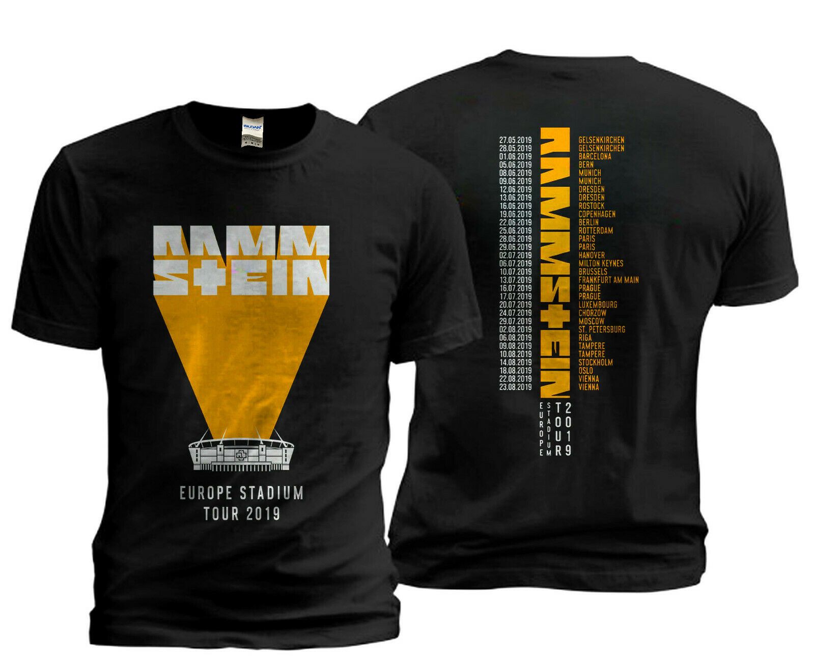 rammstein europe stadium tour 2019 t shirt