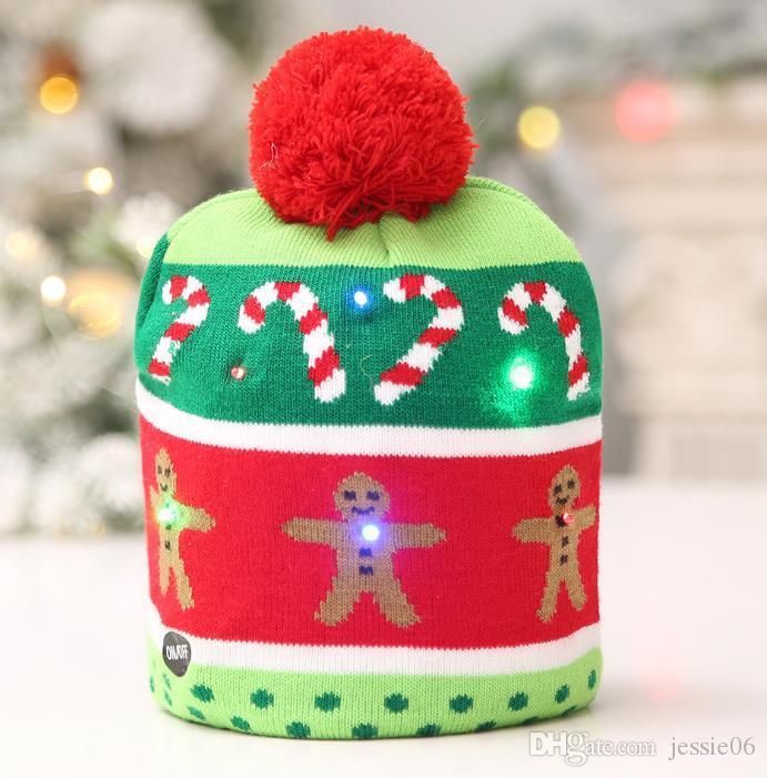 light up bobble hat