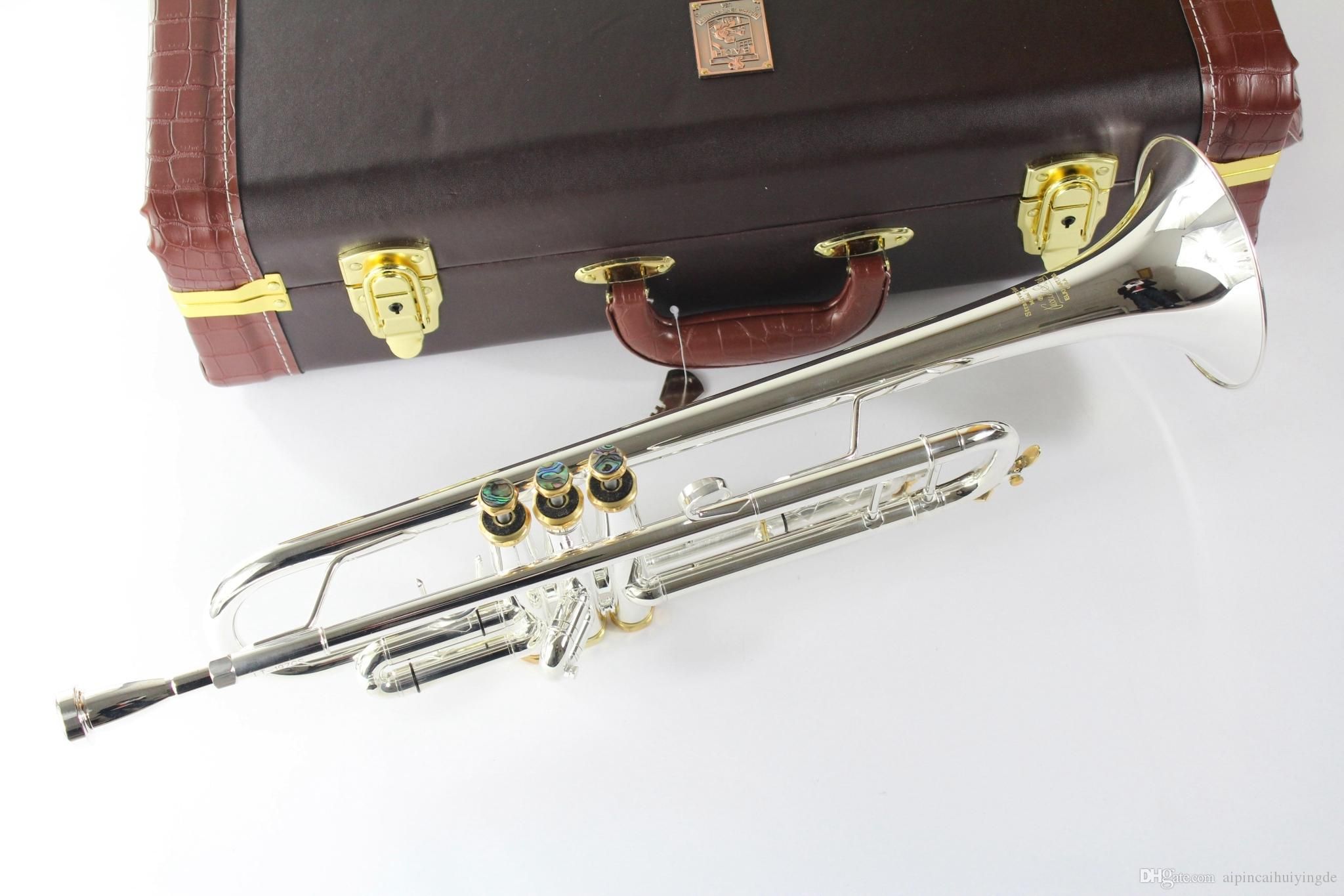 Best Quality Wholesale Brand New Stradivarius Trumpet LT180s 37 Silver