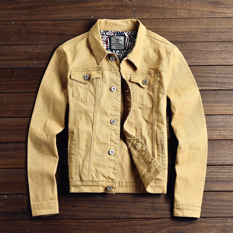 khaki jeans jacket